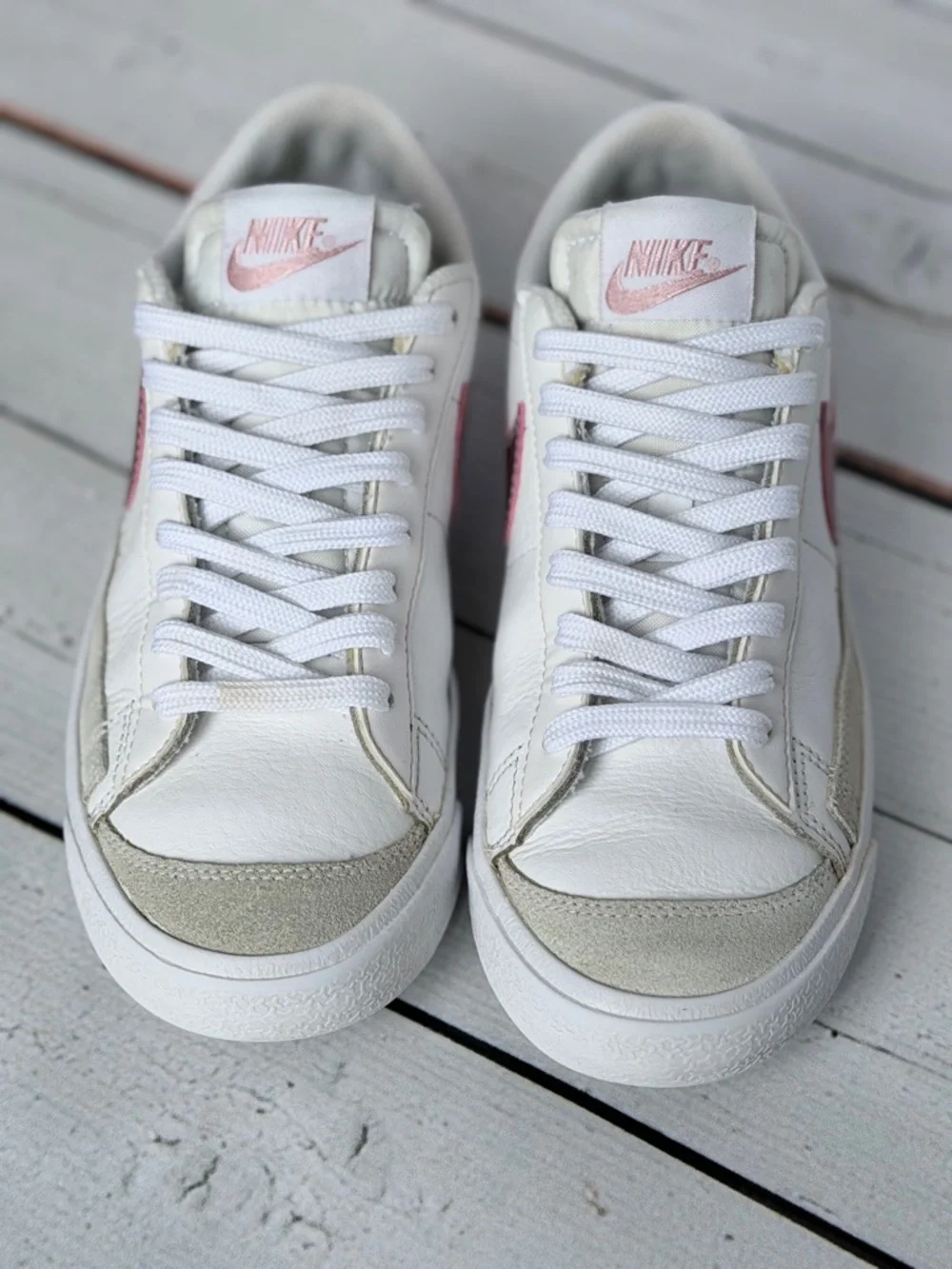 Nike Blazer Low '77 GS -White Pink Glaze- size 4.5